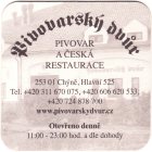 
Pivovar Chýnì, Pivní tácek è.3187