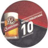 Brewery Plzeň - Gambrinus - Beer coaster id3661