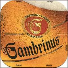 Brewery Plzeň - Gambrinus - Beer coaster id70