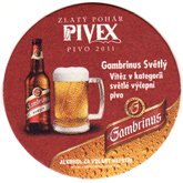 Pivovar Plzeň - Gambrinus - Pivní tácek č.2958