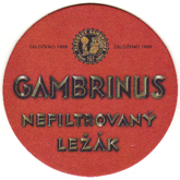 Pivovar Plzeň - Gambrinus - Pivní tácek č.3035