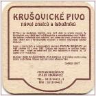 Brewery Krušovice - Beer coaster id368