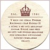 Pivovar Krušovice - Pivní tácek č.122