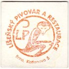 
Pivovar Brno - Lí¹eò, Pivní tácek è.3013