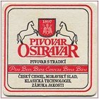 Pivovar Ostrava - Ostravar - Pivní tácek č.1396