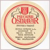 Pivovar Ostrava - Ostravar - Pivní tácek č.1026