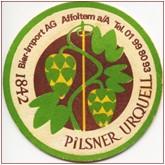 
Pivovar Plzeò - Pilsner Urquell, Pivní tácek è.1198