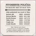Pivovar Polička - Pivní tácek č.432