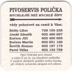 Pivovar Polička - Pivní tácek č.3744