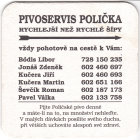 Pivovar Polička - Pivní tácek č.3946