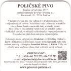 Brewery Polička - Beer coaster id4151