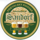 
Brewery Prievaly - Sandorf, Beer coaster id389