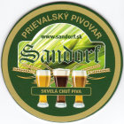 
Brewery Prievaly - Sandorf, Beer coaster id390