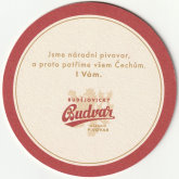Pivovar České Budějovice - Budweiser Budvar - Pivní tácek č.4247