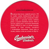 
Brewery Èeské Budìjovice - Budweiser Budvar, Beer coaster id705