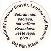 
Pivovar Louèná nad Desnou - Bravùr, Pivní tácek è.3059