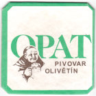 
Pivovar Broumov - Olivìtín, Pivní tácek è.4100