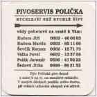 
Pivovar Polièka, Pivní tácek è.433
