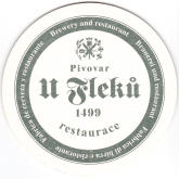 
Pivovar Praha - U Flekù, Pivní tácek è.3858