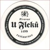 
Pivovar Praha - U Flekù, Pivní tácek è.2140