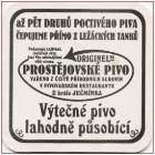 
Pivovar Prostìjov - U krále Jeèmínka, Pivní tácek è.460